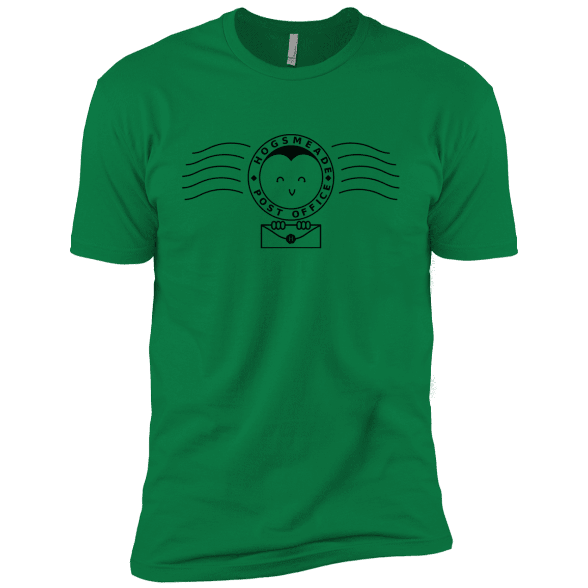 T-Shirts Kelly Green / X-Small Cute Hogsmeade Post Office Stamp Men's Premium T-Shirt