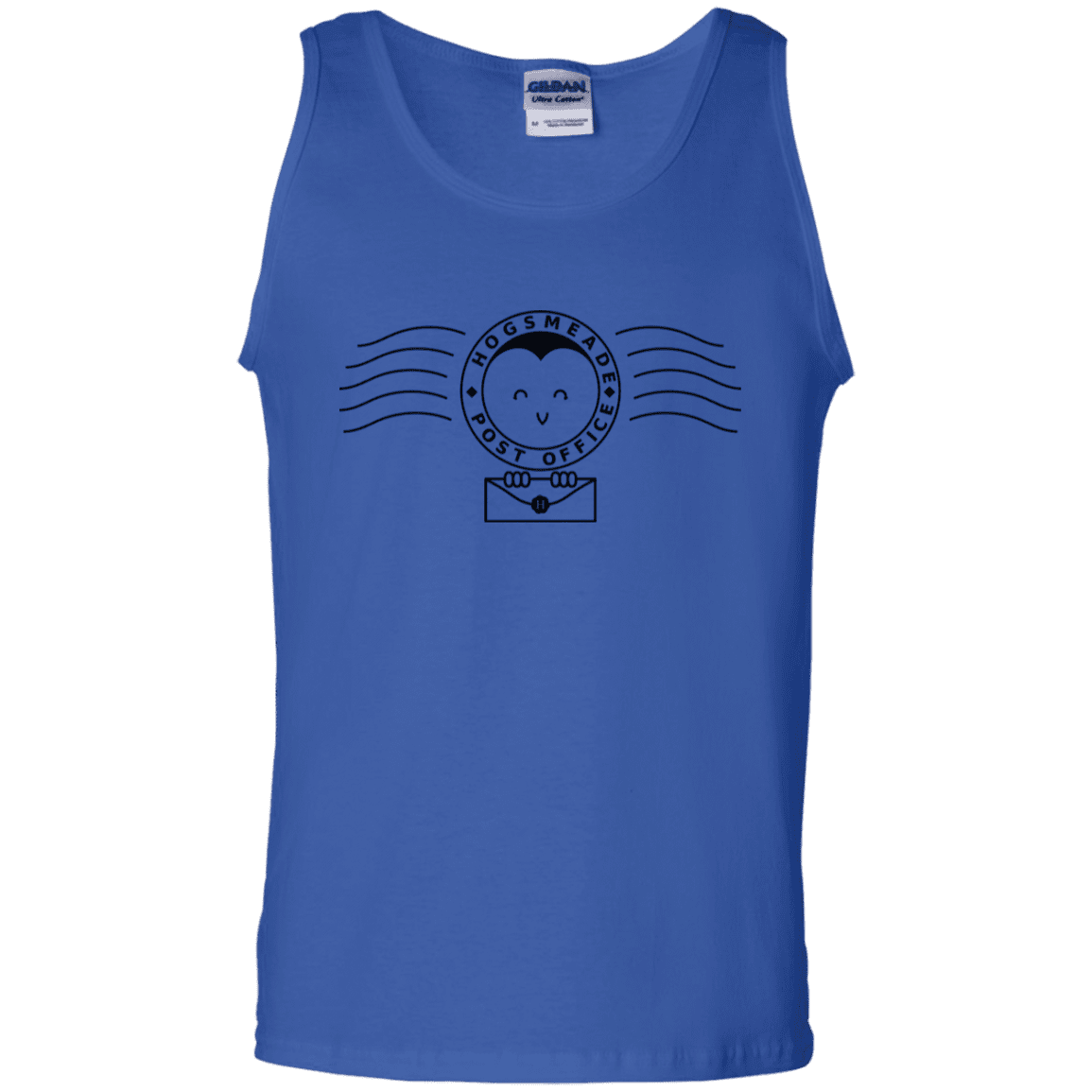T-Shirts Royal / S Cute Hogsmeade Post Office Stamp Men's Tank Top