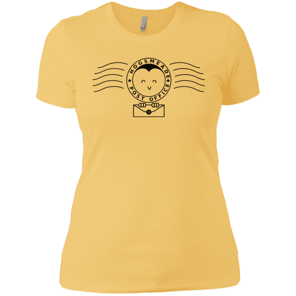T-Shirts Banana Cream/ / X-Small Cute Hogsmeade Post Office Stamp Women's Premium T-Shirt