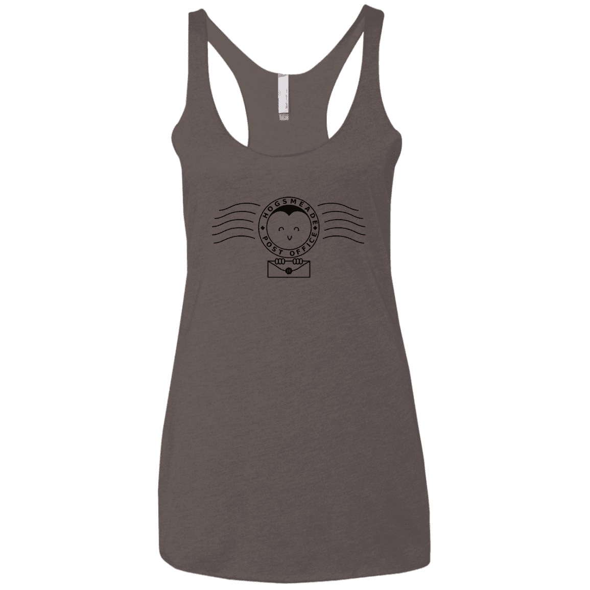 T-Shirts Macchiato / X-Small Cute Hogsmeade Post Office Stamp Women's Triblend Racerback Tank