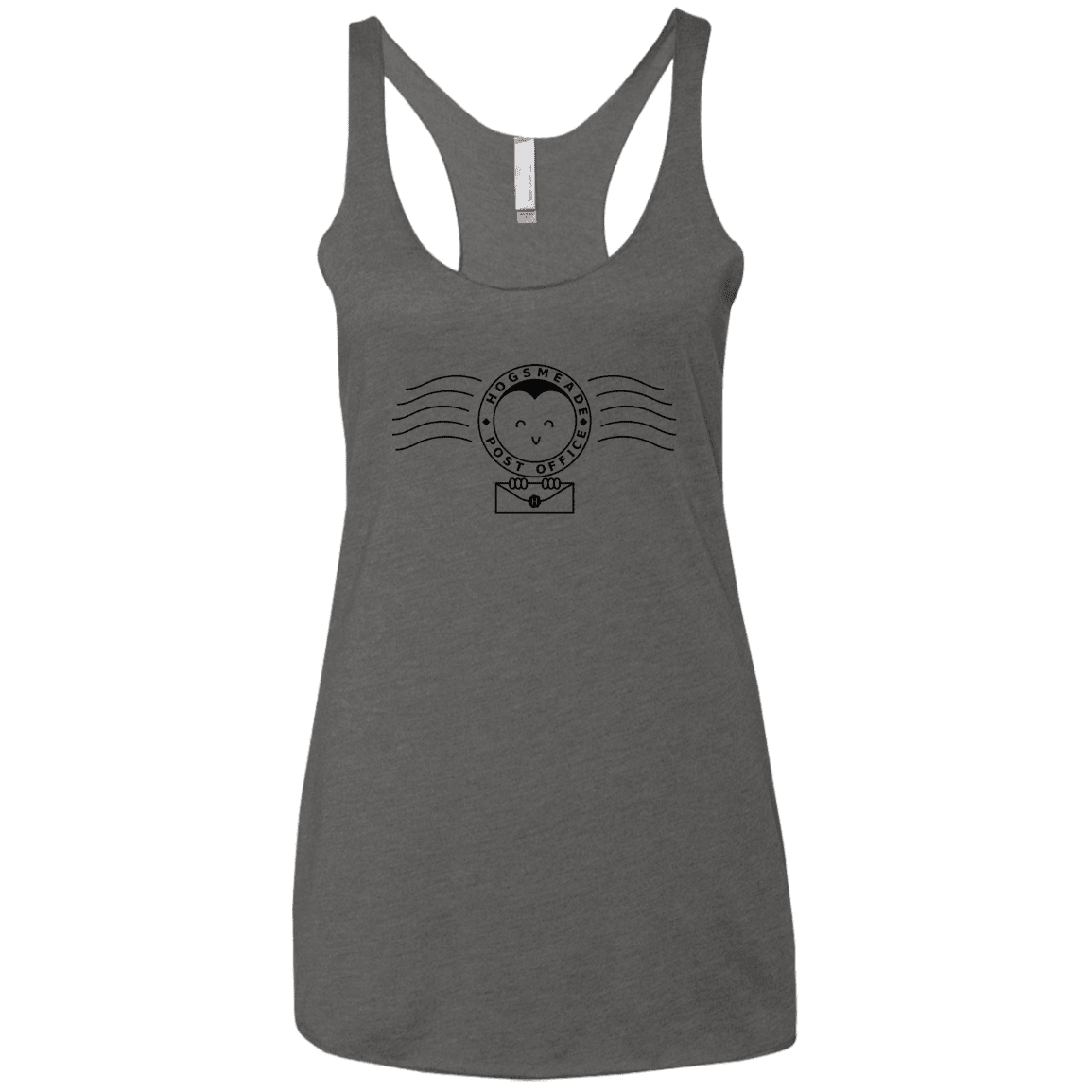 T-Shirts Premium Heather / X-Small Cute Hogsmeade Post Office Stamp Women's Triblend Racerback Tank