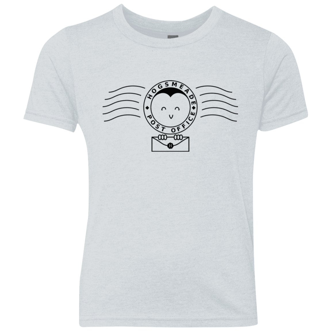 T-Shirts Heather White / YXS Cute Hogsmeade Post Office Stamp Youth Triblend T-Shirt