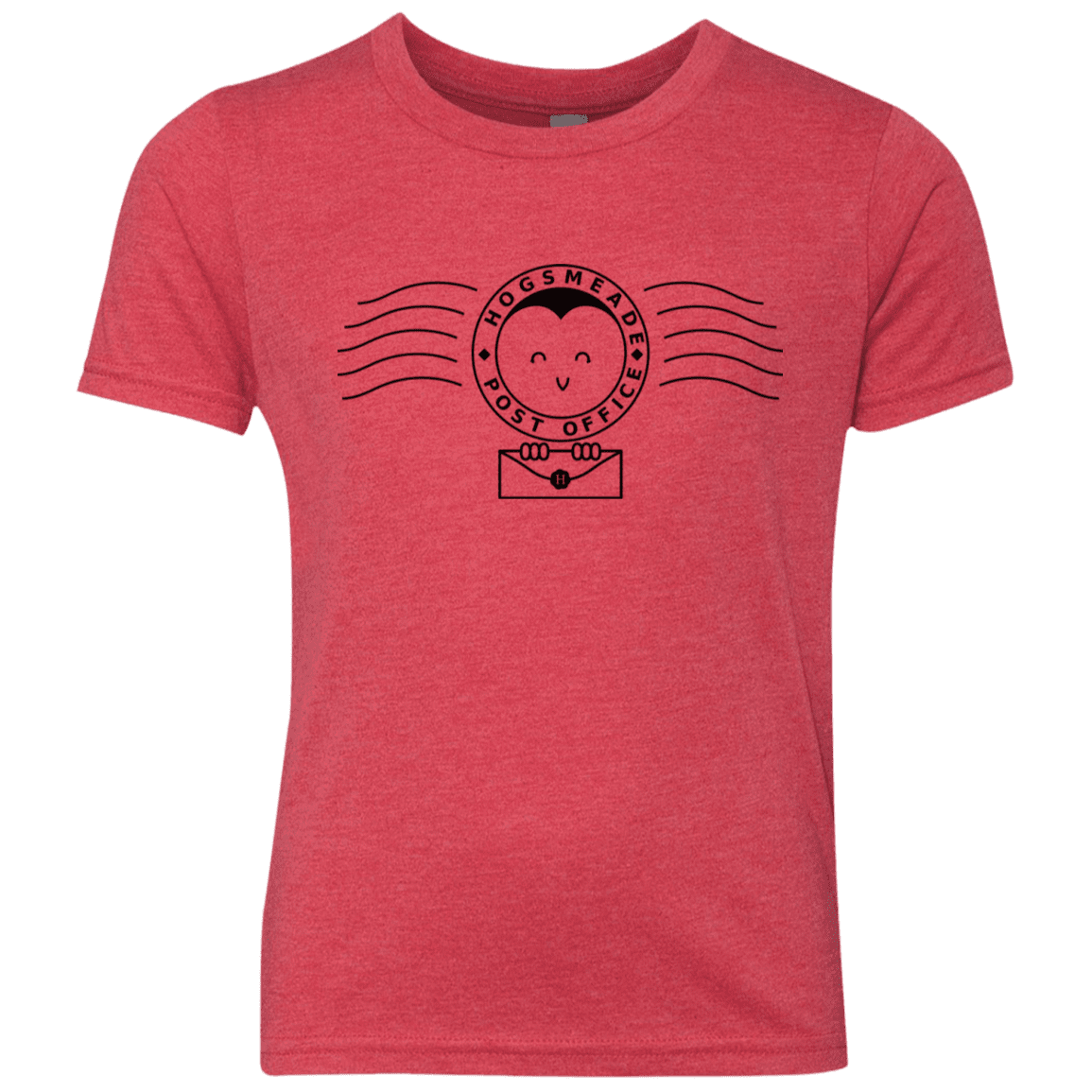 T-Shirts Vintage Red / YXS Cute Hogsmeade Post Office Stamp Youth Triblend T-Shirt