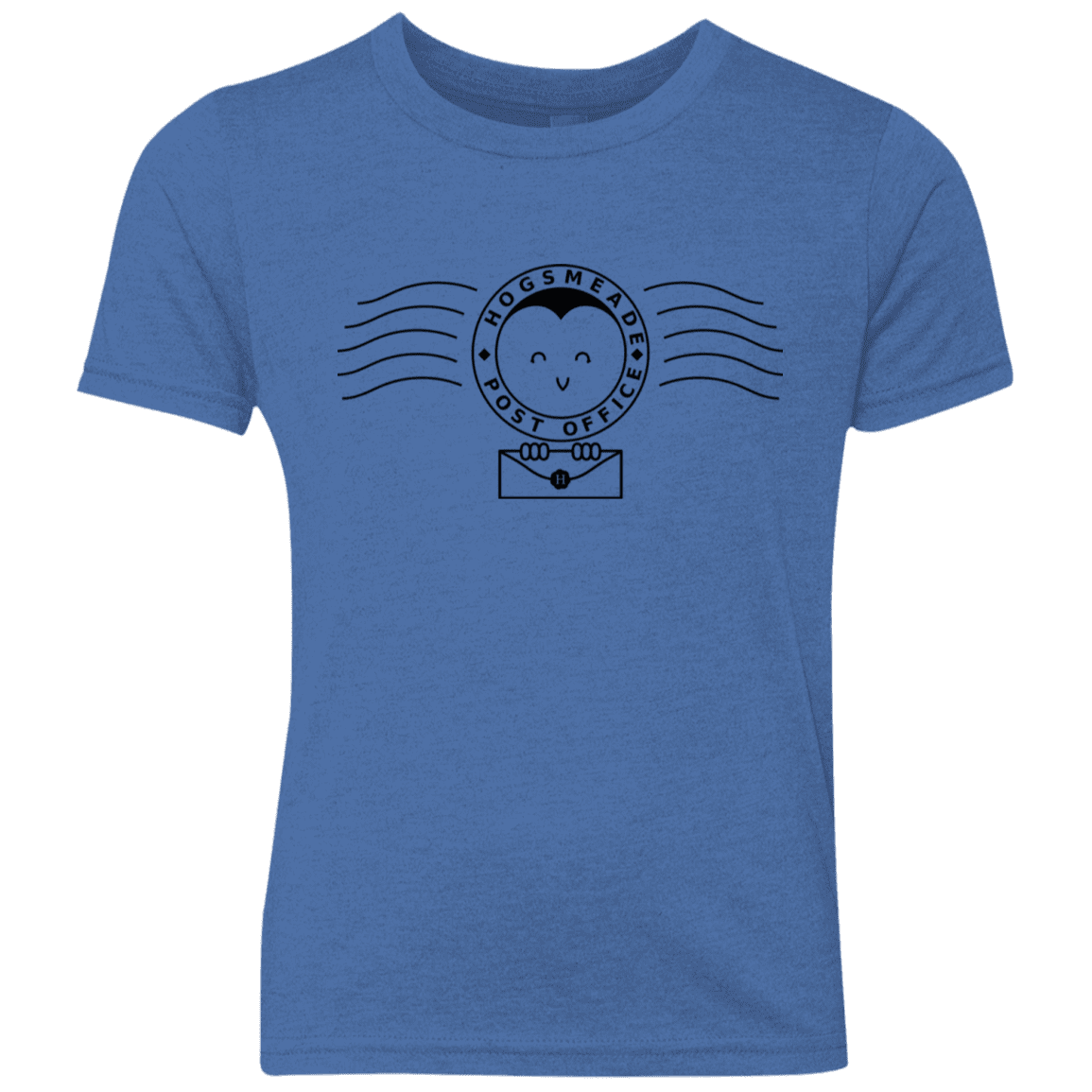 T-Shirts Vintage Royal / YXS Cute Hogsmeade Post Office Stamp Youth Triblend T-Shirt