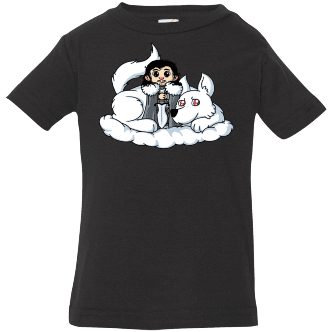 T-Shirts Black / 6 Months Cute Jon Snow and Ghost Infant PremiumT-Shirt