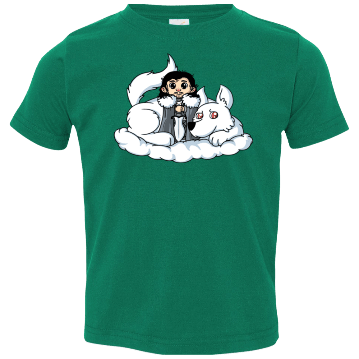 T-Shirts Kelly / 2T Cute Jon Snow and Ghost Toddler Premium T-Shirt