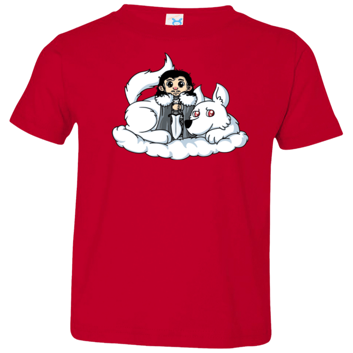 T-Shirts Red / 2T Cute Jon Snow and Ghost Toddler Premium T-Shirt