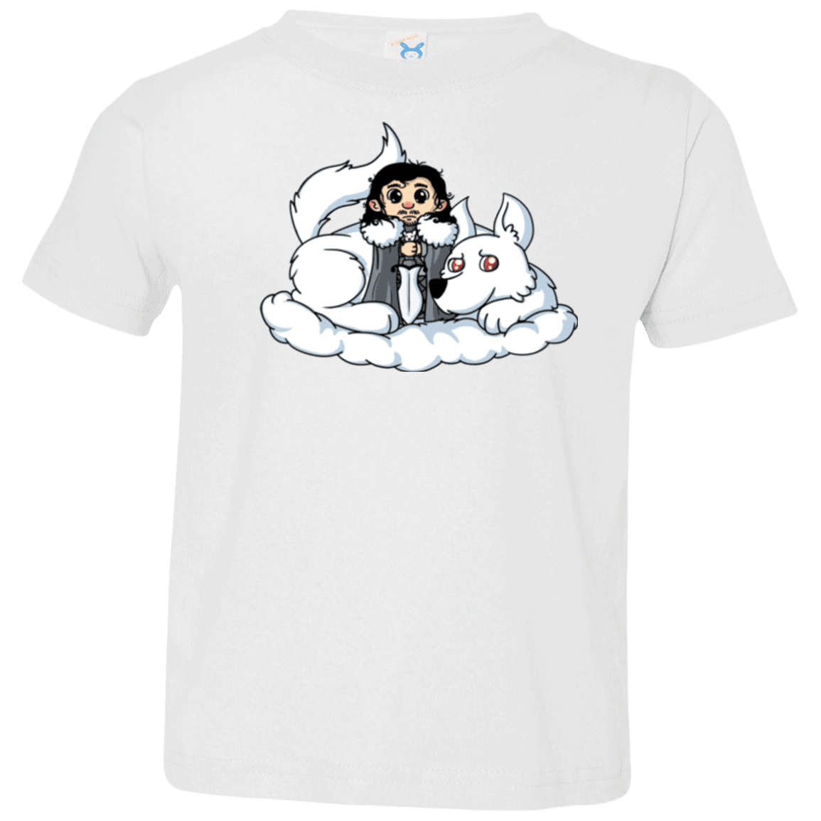T-Shirts White / 2T Cute Jon Snow and Ghost Toddler Premium T-Shirt