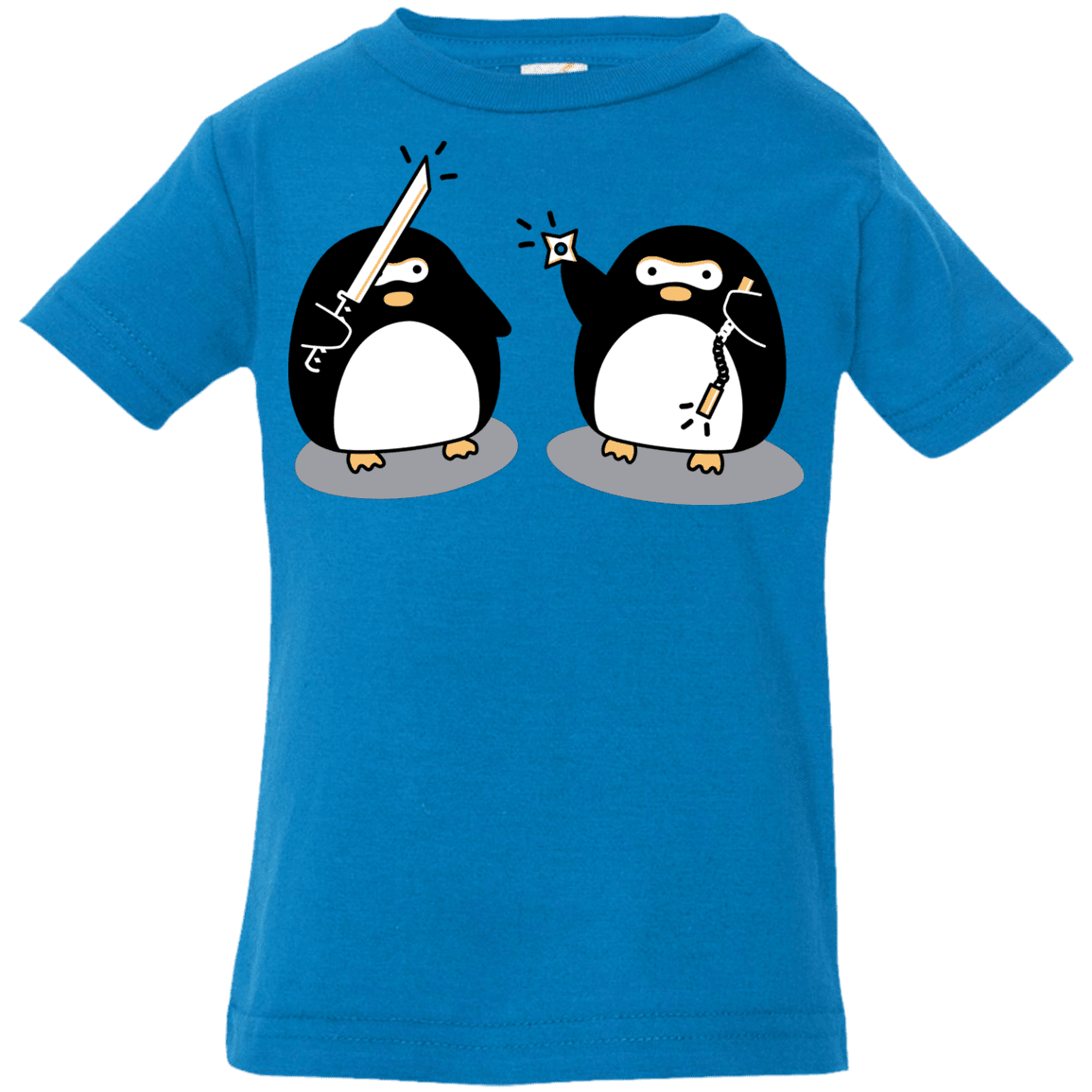 T-Shirts Cobalt / 6 Months Cute Ninja Penguins Infant Premium T-Shirt