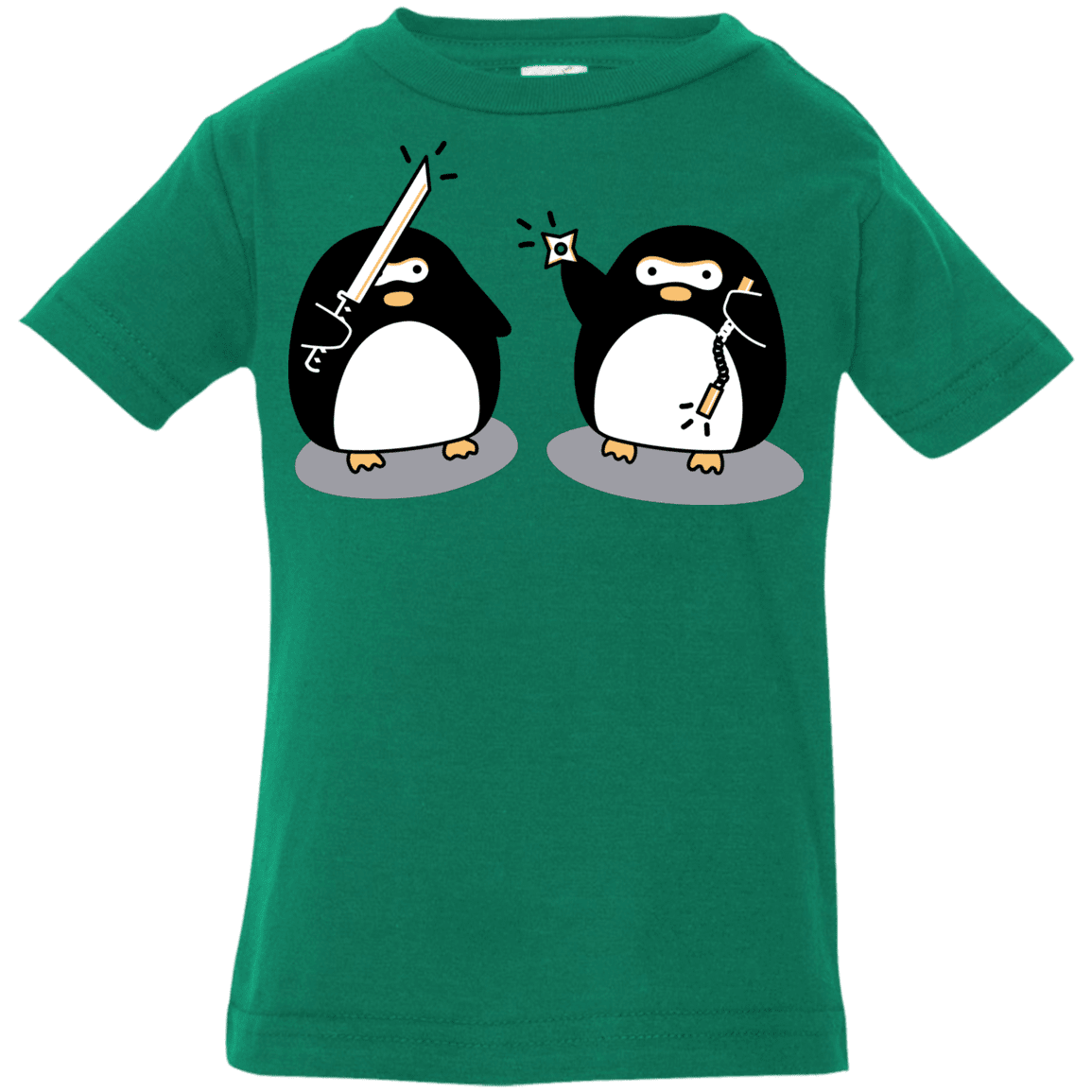 T-Shirts Kelly / 6 Months Cute Ninja Penguins Infant Premium T-Shirt