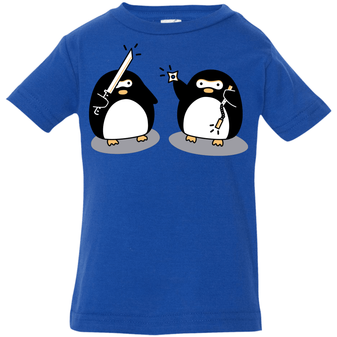 T-Shirts Royal / 6 Months Cute Ninja Penguins Infant Premium T-Shirt