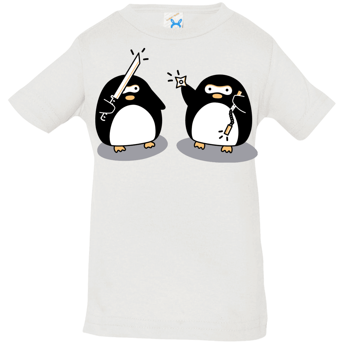 T-Shirts White / 6 Months Cute Ninja Penguins Infant Premium T-Shirt