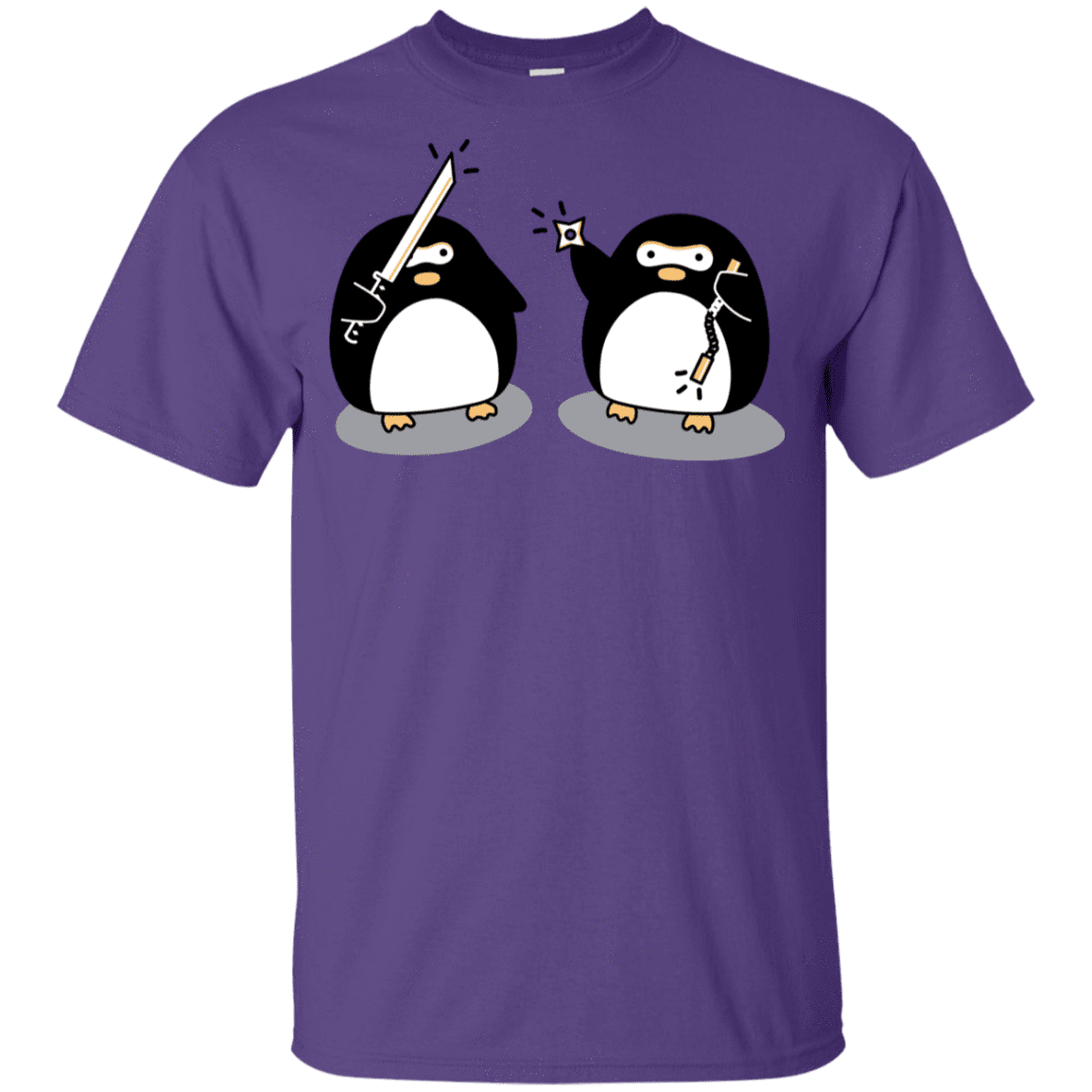 T-Shirts Purple / YXS Cute Ninja Penguins Youth T-Shirt