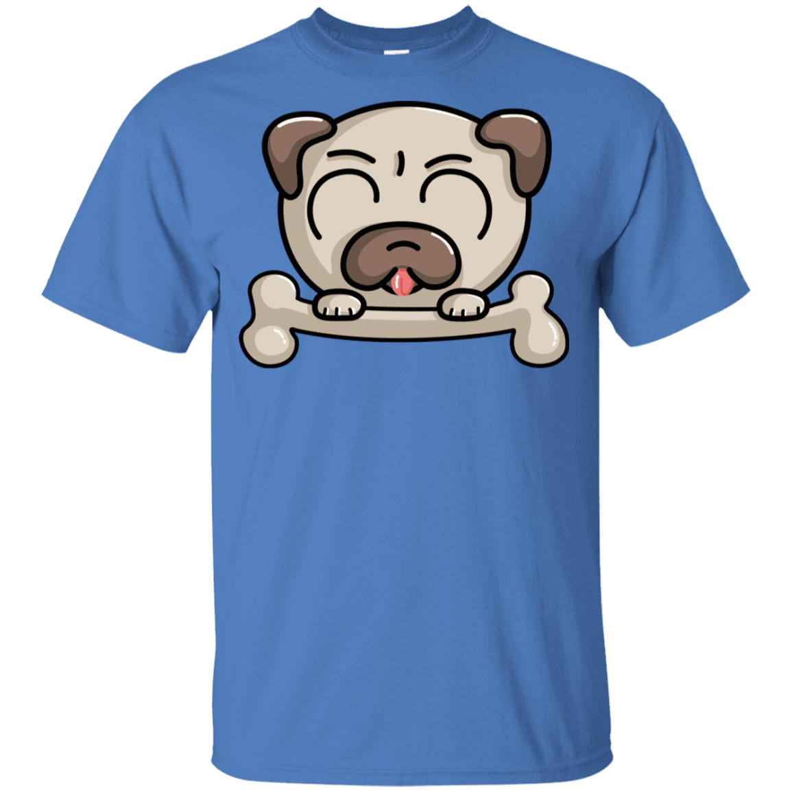T-Shirts Iris / YXS Cute Pug and Bone Youth T-Shirt