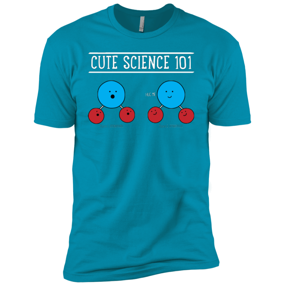 T-Shirts Turquoise / YXS Cute Science - Hydrophobic & Hydrophillic Boys Premium T-Shirt