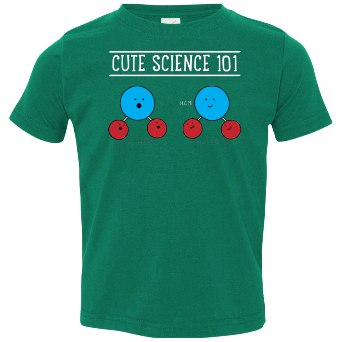T-Shirts Kelly / 2T Cute Science - Hydrophobic & Hydrophillic Toddler Premium T-Shirt