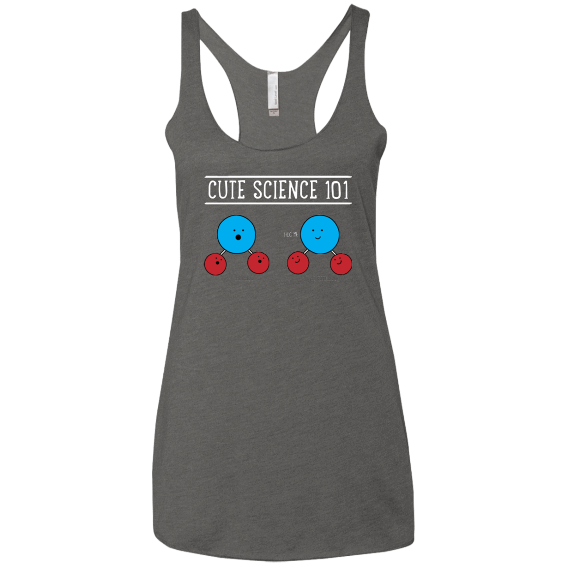 T-Shirts Premium Heather / X-Small Cute Science - Hydrophobic & Hydrophillic Women's Triblend Racerback Tank