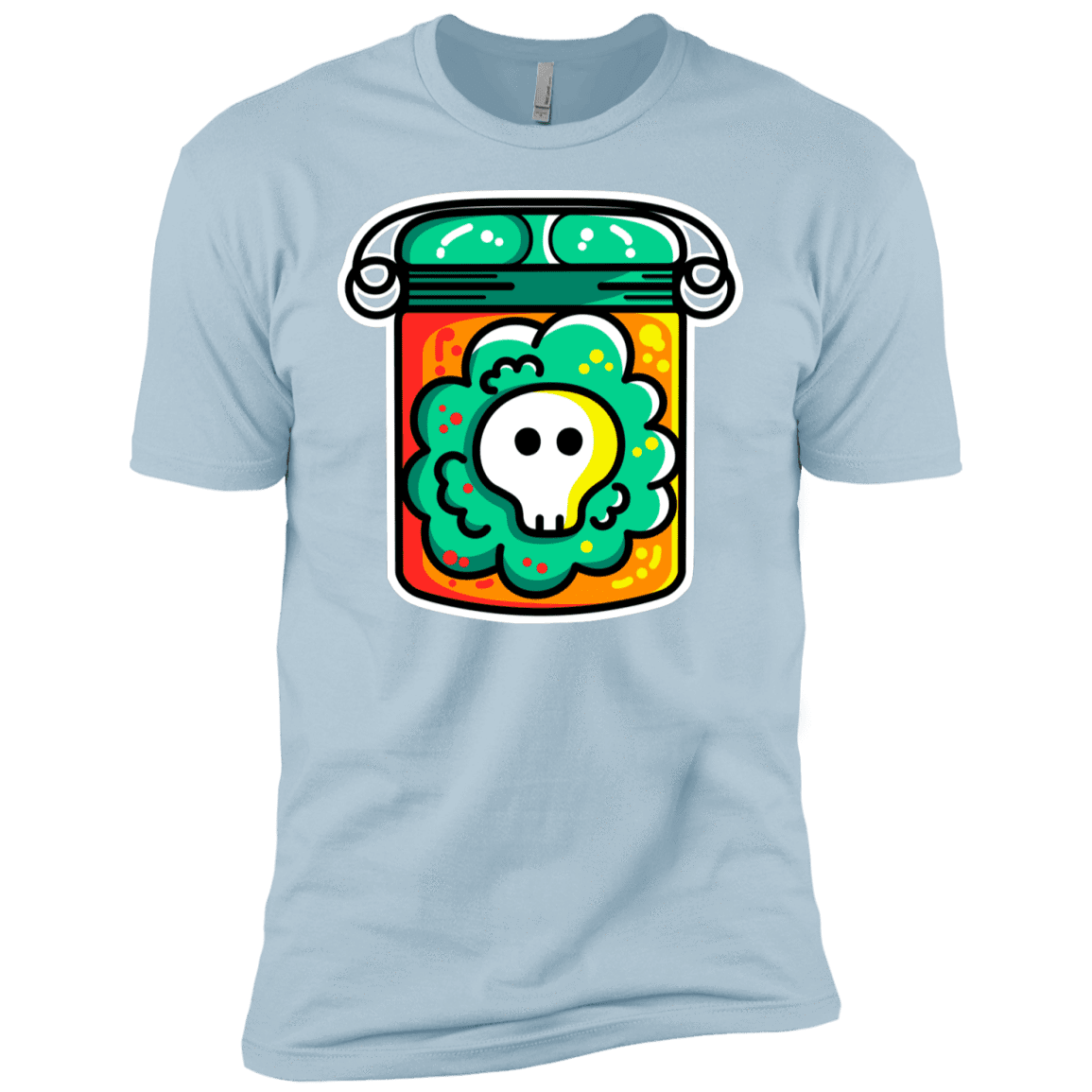 T-Shirts Light Blue / YXS Cute Skull In A Jar Boys Premium T-Shirt