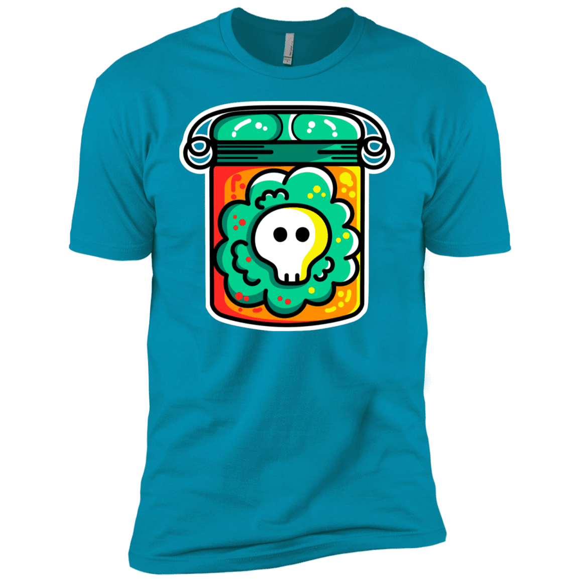 T-Shirts Turquoise / YXS Cute Skull In A Jar Boys Premium T-Shirt