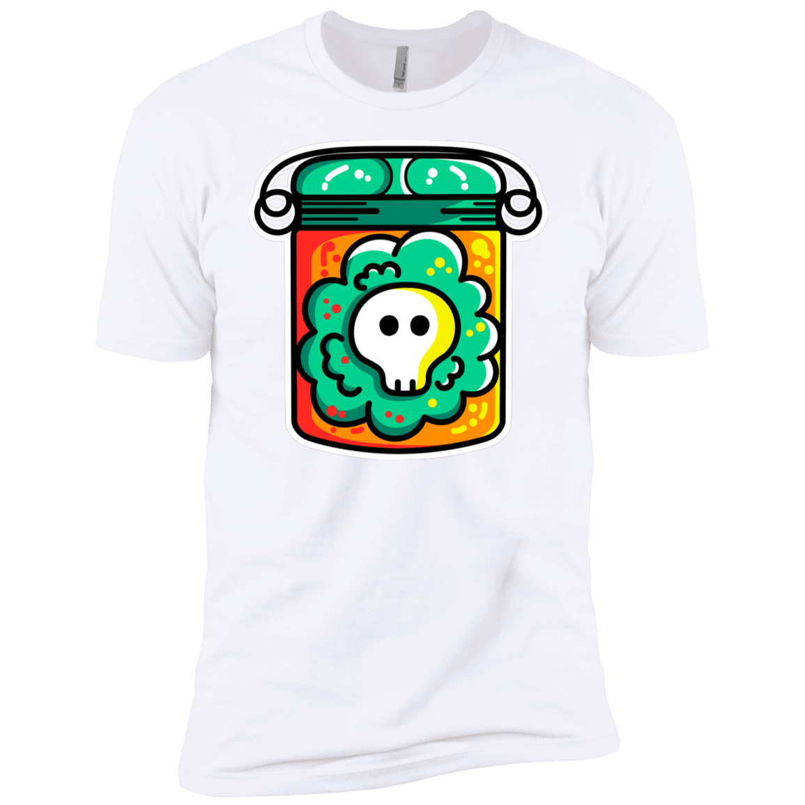 T-Shirts White / YXS Cute Skull In A Jar Boys Premium T-Shirt