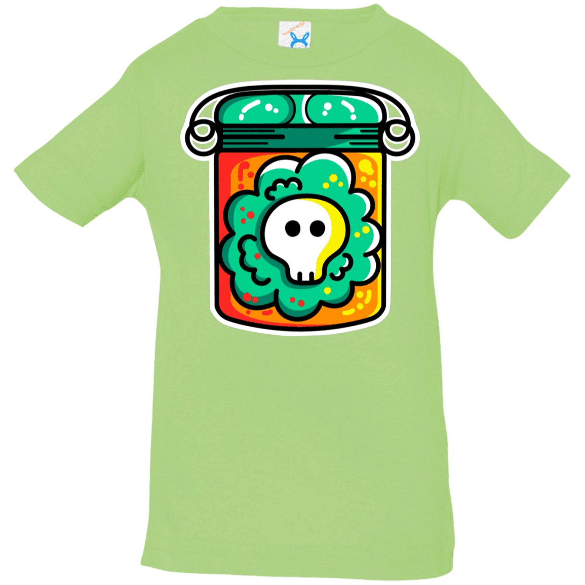 T-Shirts Key Lime / 6 Months Cute Skull In A Jar Infant Premium T-Shirt