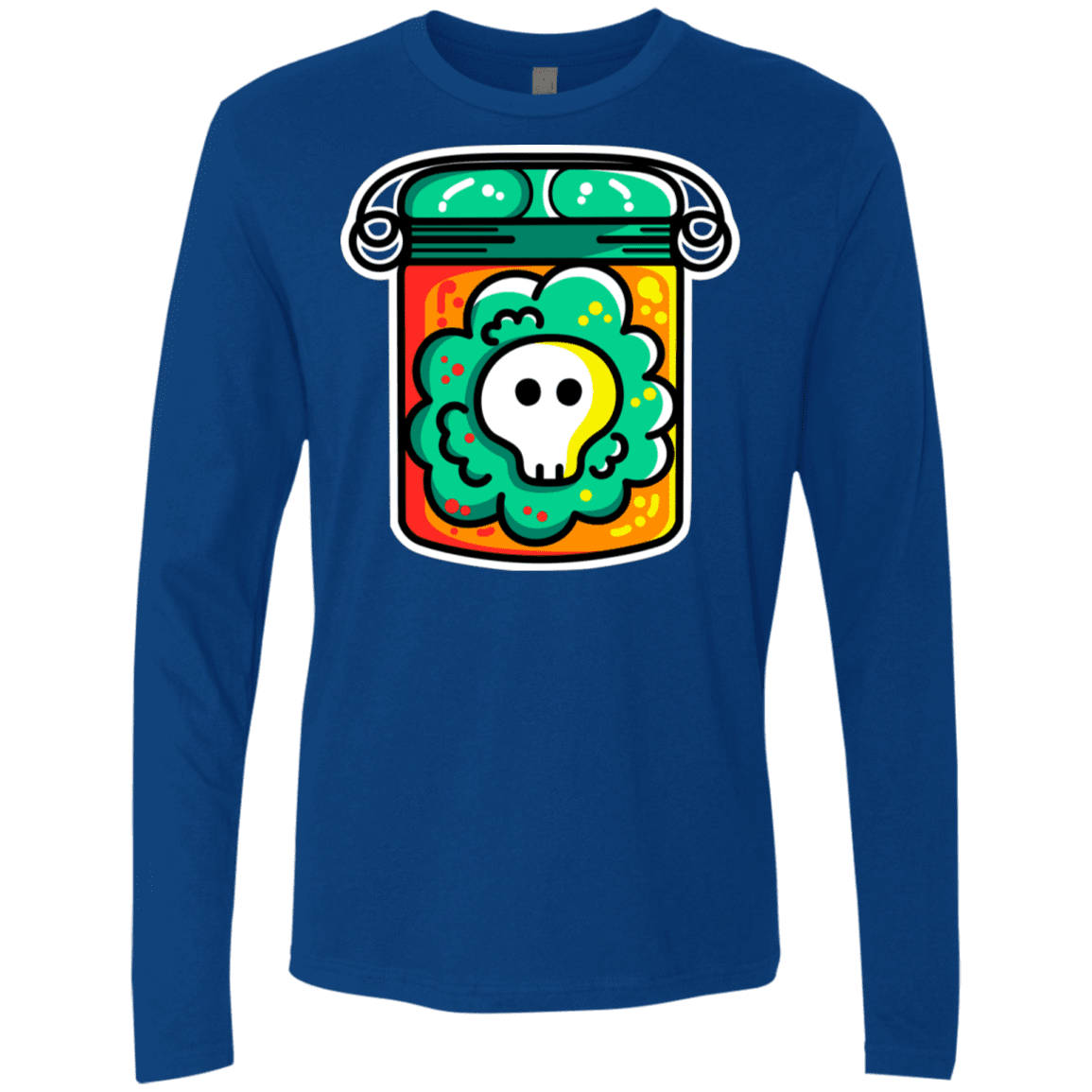 T-Shirts Royal / S Cute Skull In A Jar Men's Premium Long Sleeve