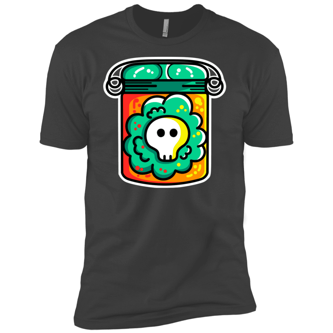 T-Shirts Heavy Metal / X-Small Cute Skull In A Jar Men's Premium T-Shirt