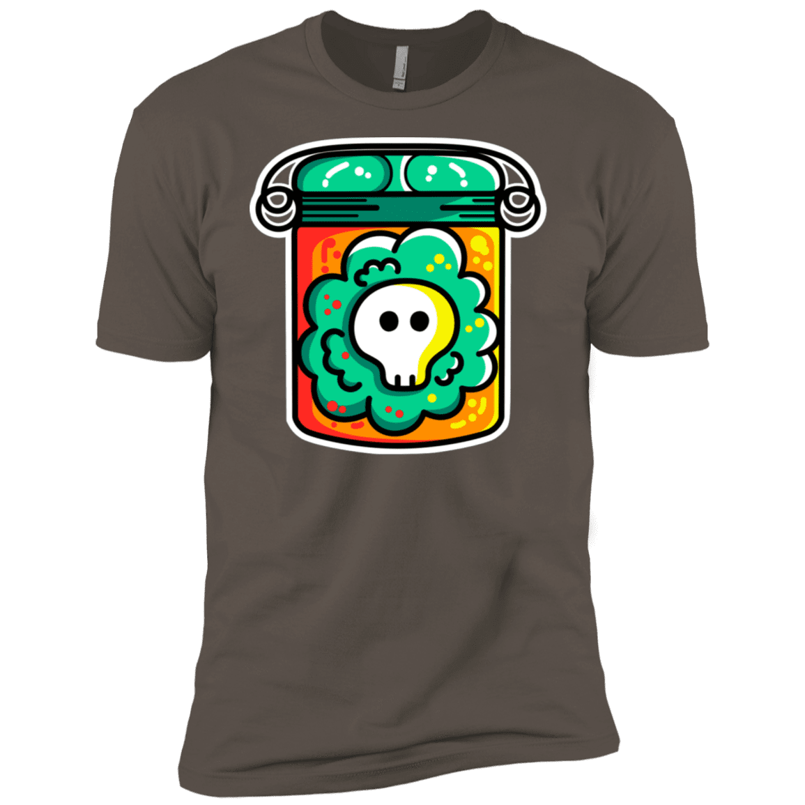 T-Shirts Warm Grey / X-Small Cute Skull In A Jar Men's Premium T-Shirt