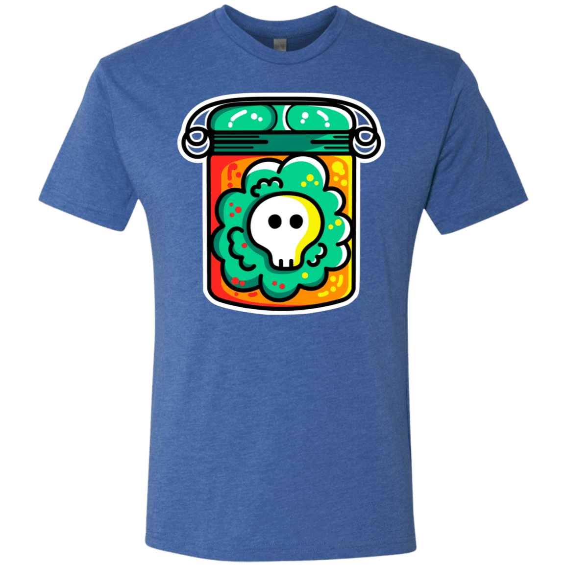 T-Shirts Vintage Royal / S Cute Skull In A Jar Men's Triblend T-Shirt