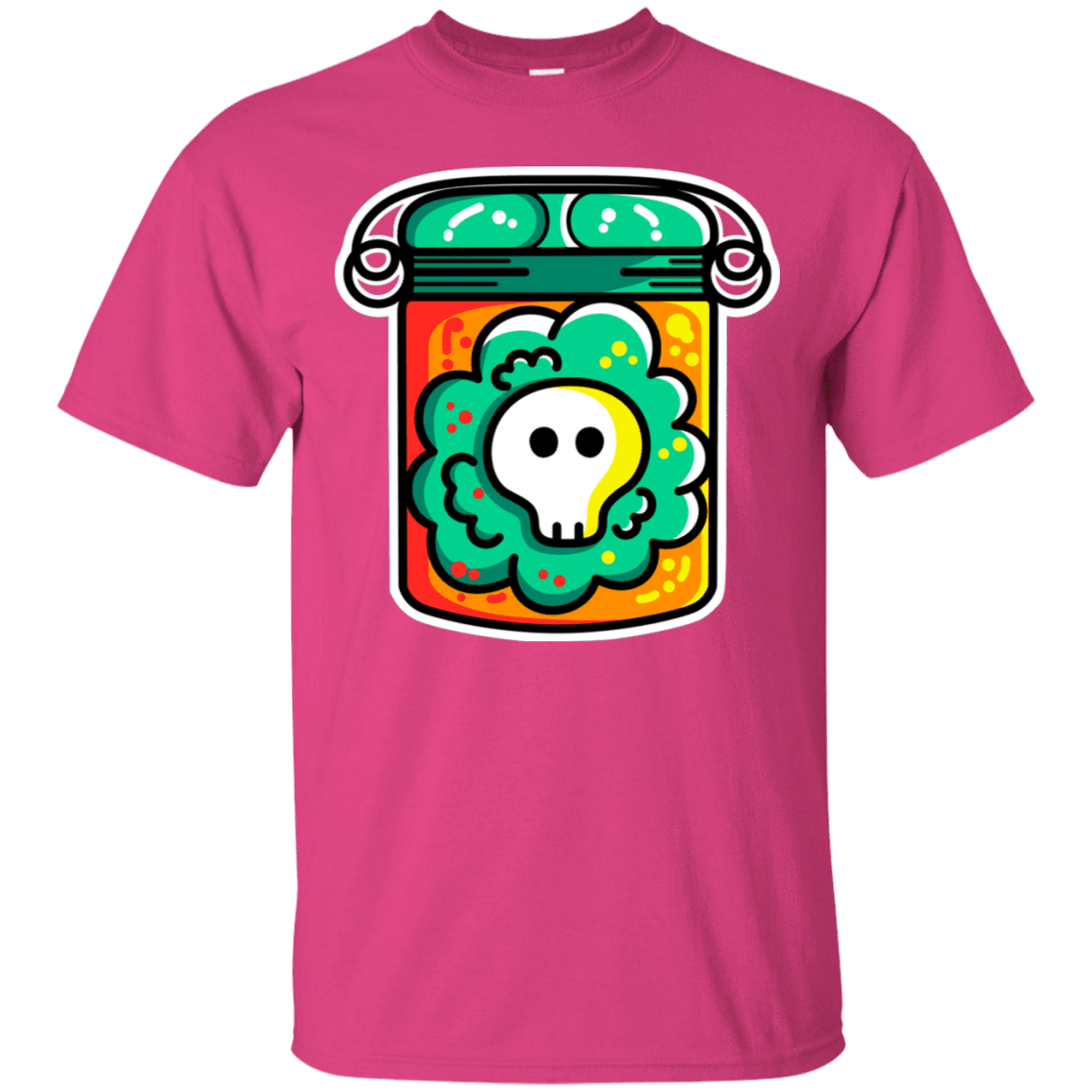T-Shirts Heliconia / S Cute Skull In A Jar T-Shirt