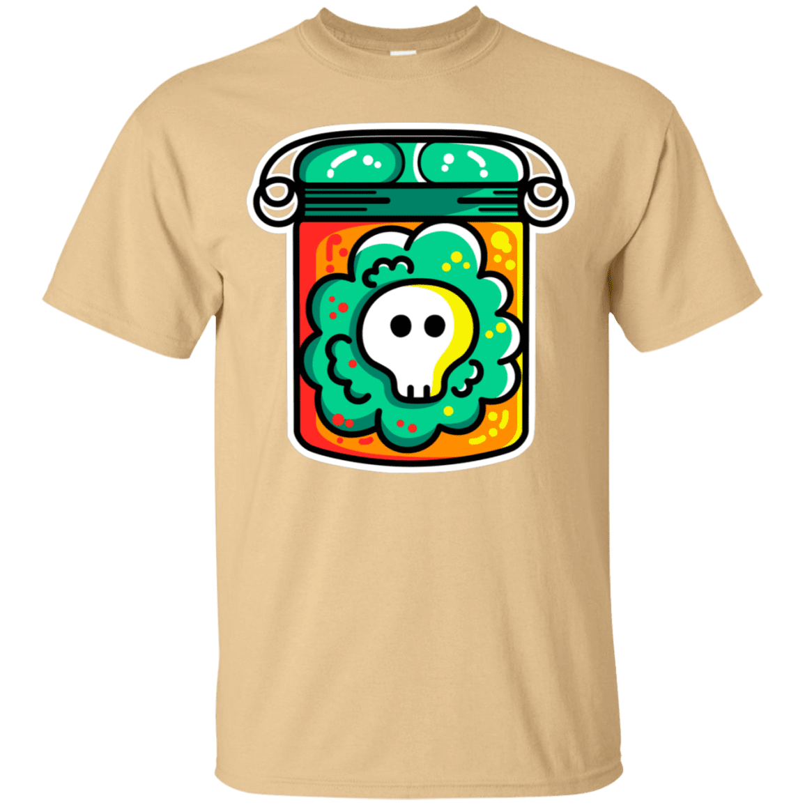 T-Shirts Vegas Gold / S Cute Skull In A Jar T-Shirt