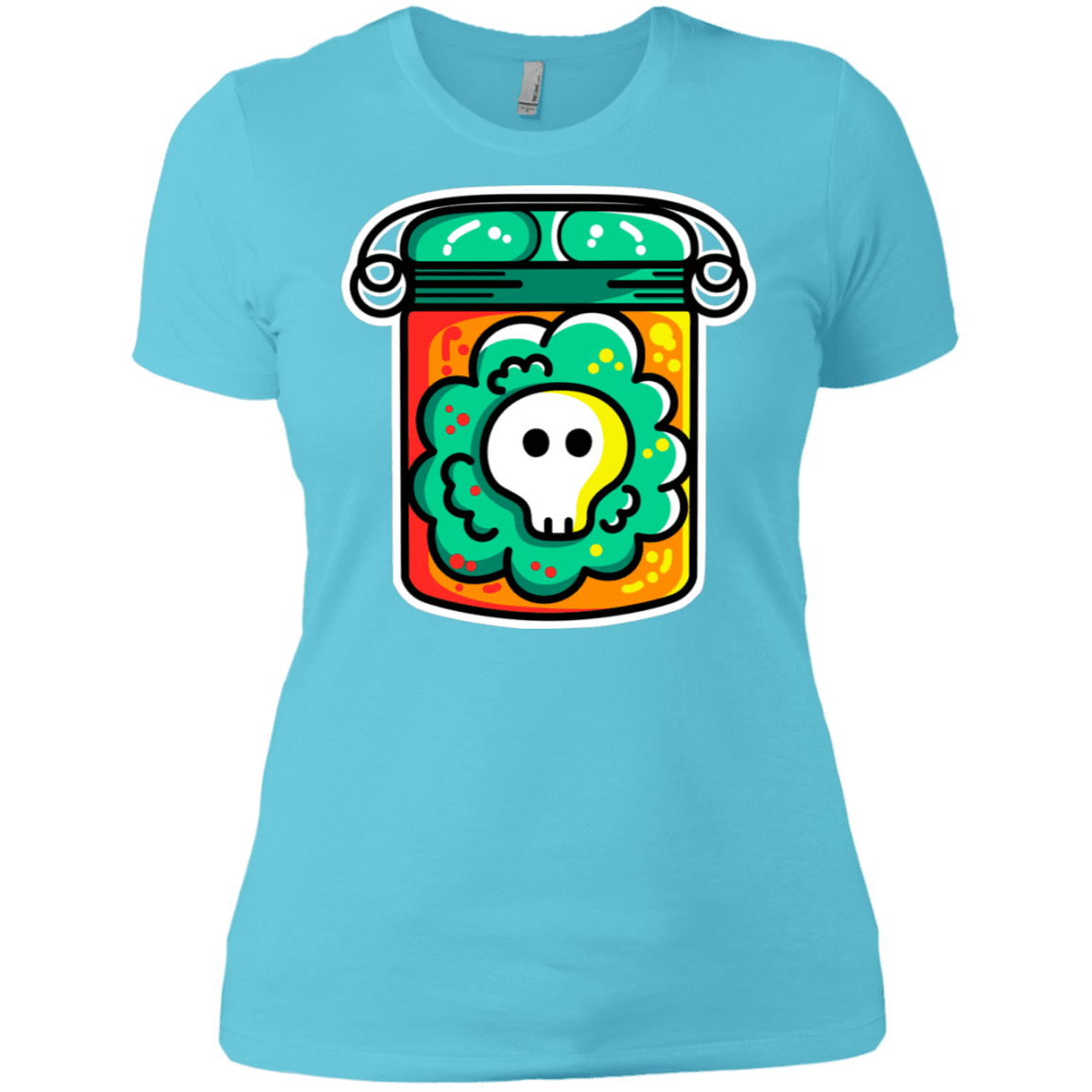 T-Shirts Cancun / X-Small Cute Skull In A Jar Women's Premium T-Shirt