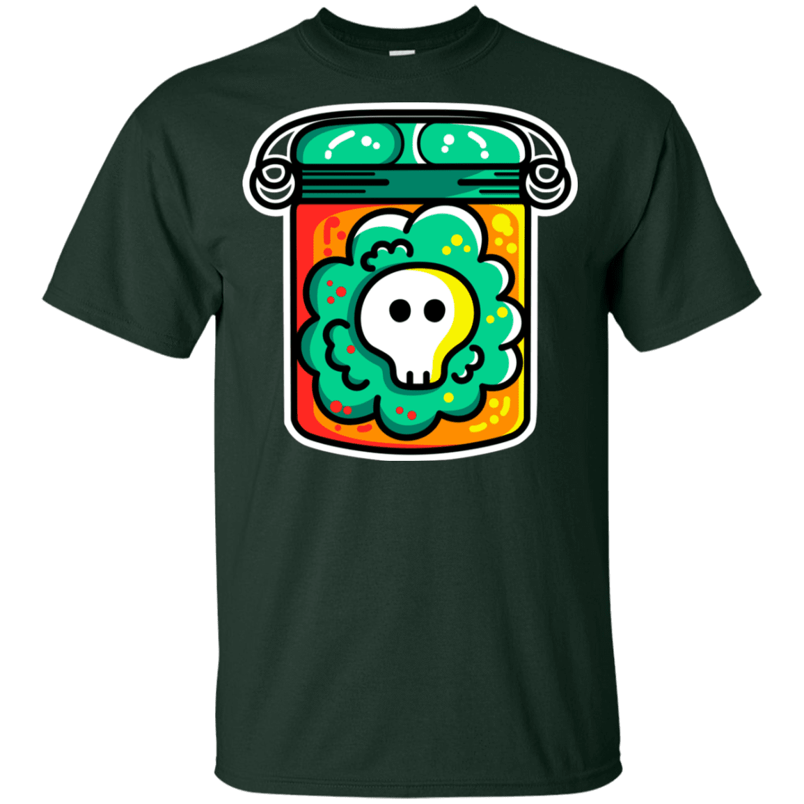 T-Shirts Forest / YXS Cute Skull In A Jar Youth T-Shirt
