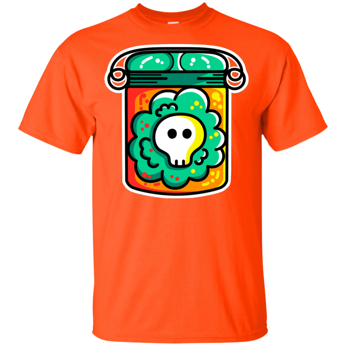 T-Shirts Orange / YXS Cute Skull In A Jar Youth T-Shirt