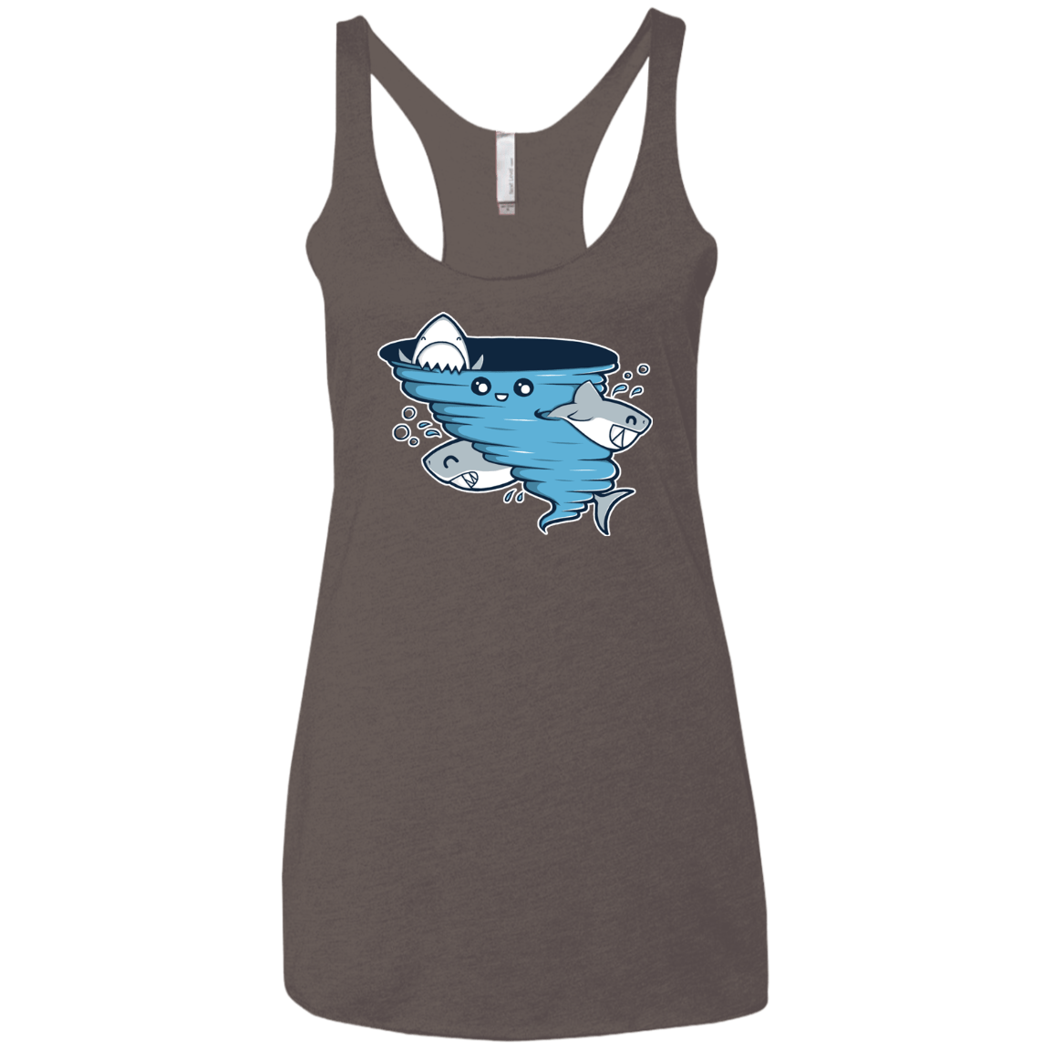 T-Shirts Macchiato / X-Small Cutenado Women's Triblend Racerback Tank