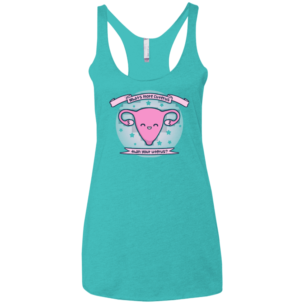 T-Shirts Tahiti Blue / X-Small Cuterus Women's Triblend Racerback Tank