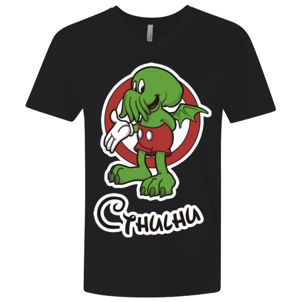 T-Shirts Black / X-Small Cutethulhu Men's Premium V-Neck