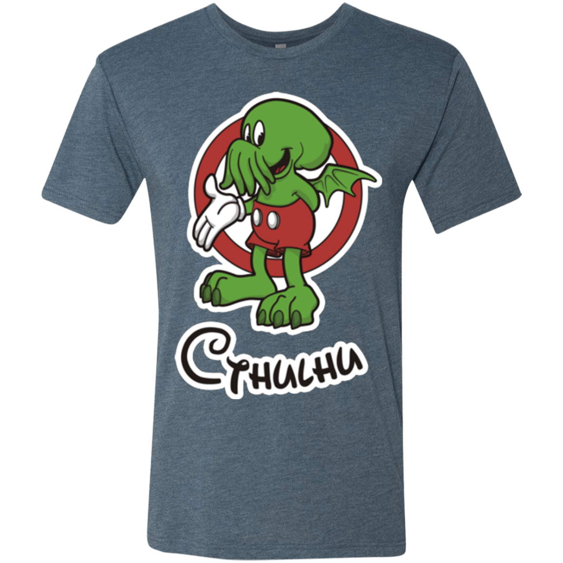 T-Shirts Indigo / Small Cutethulhu Men's Triblend T-Shirt