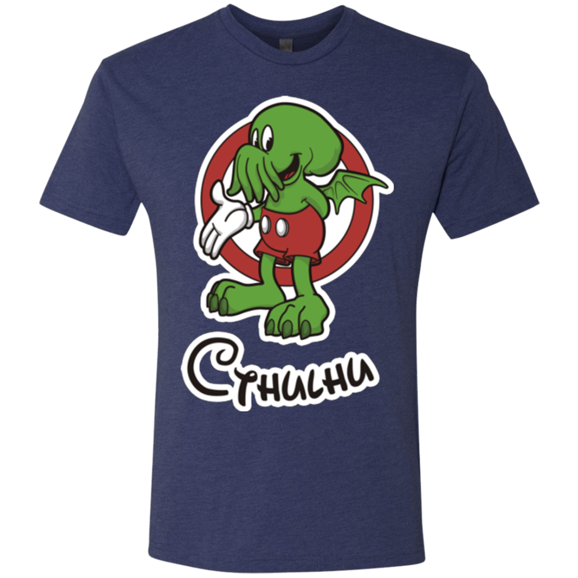 T-Shirts Vintage Navy / Small Cutethulhu Men's Triblend T-Shirt