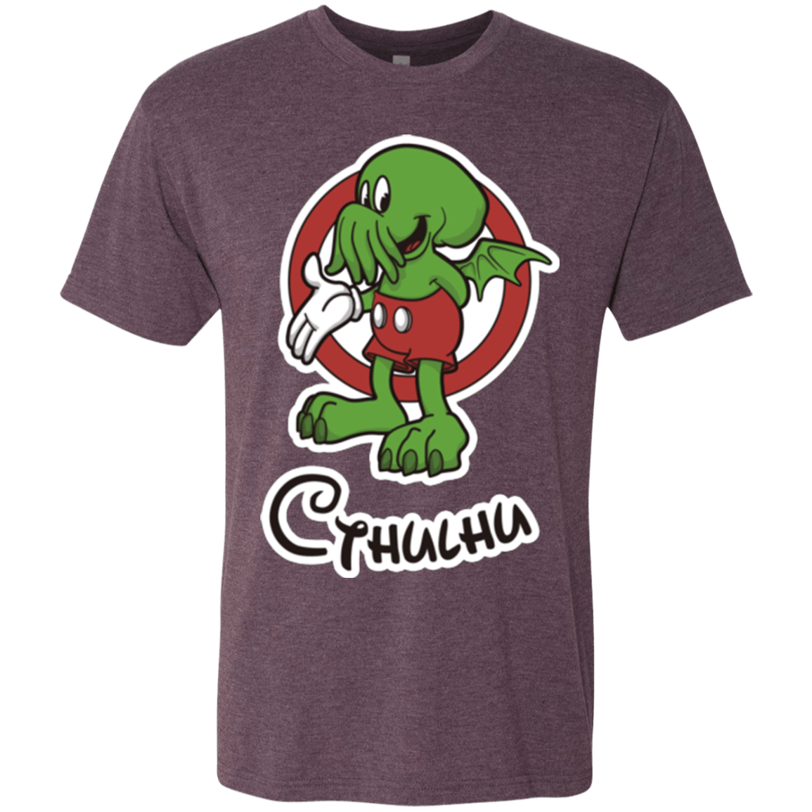 T-Shirts Vintage Purple / Small Cutethulhu Men's Triblend T-Shirt