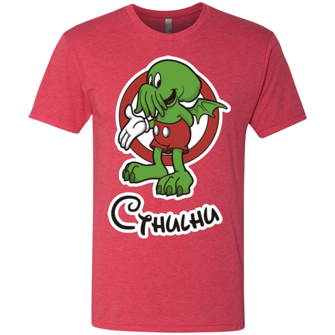 T-Shirts Vintage Red / Small Cutethulhu Men's Triblend T-Shirt