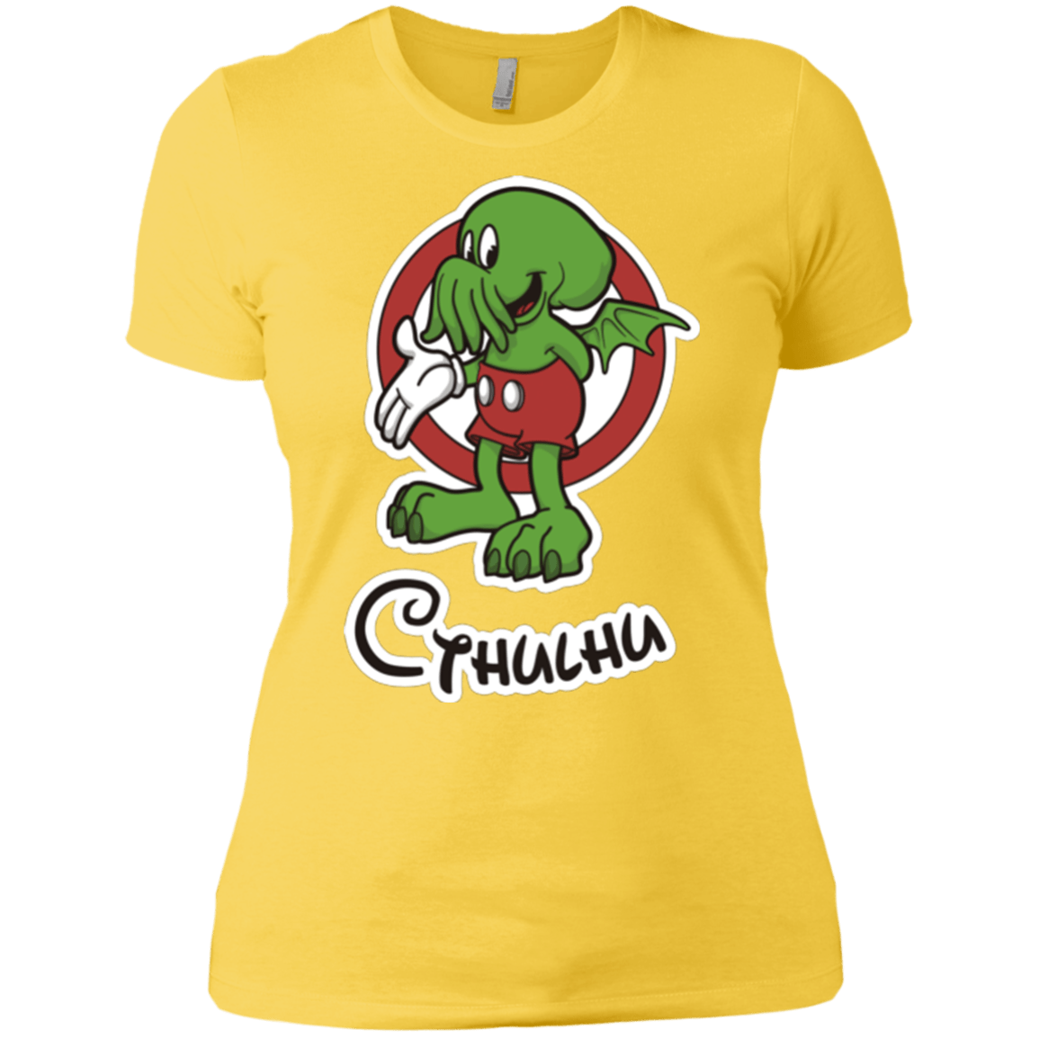 T-Shirts Vibrant Yellow / X-Small Cutethulhu Women's Premium T-Shirt