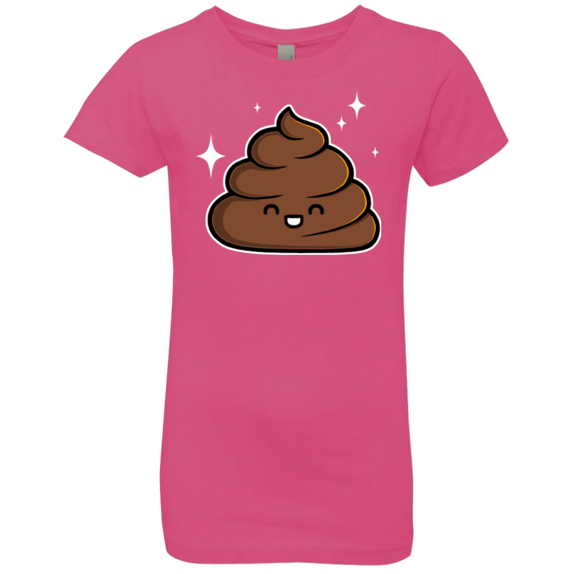 T-Shirts Hot Pink / YXS Cutie Poop Girls Premium T-Shirt