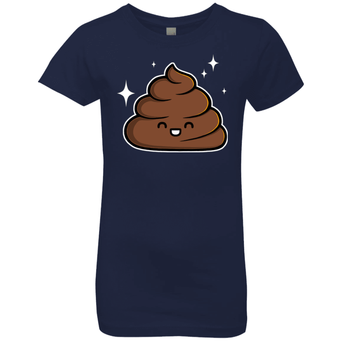 T-Shirts Midnight Navy / YXS Cutie Poop Girls Premium T-Shirt