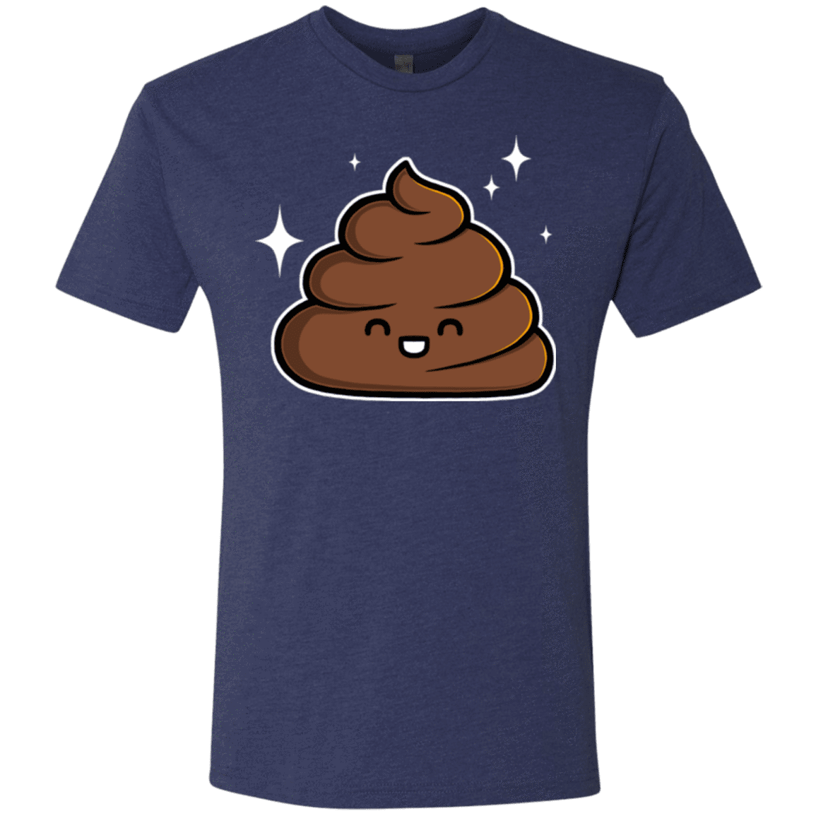 T-Shirts Vintage Navy / Small Cutie Poop Men's Triblend T-Shirt