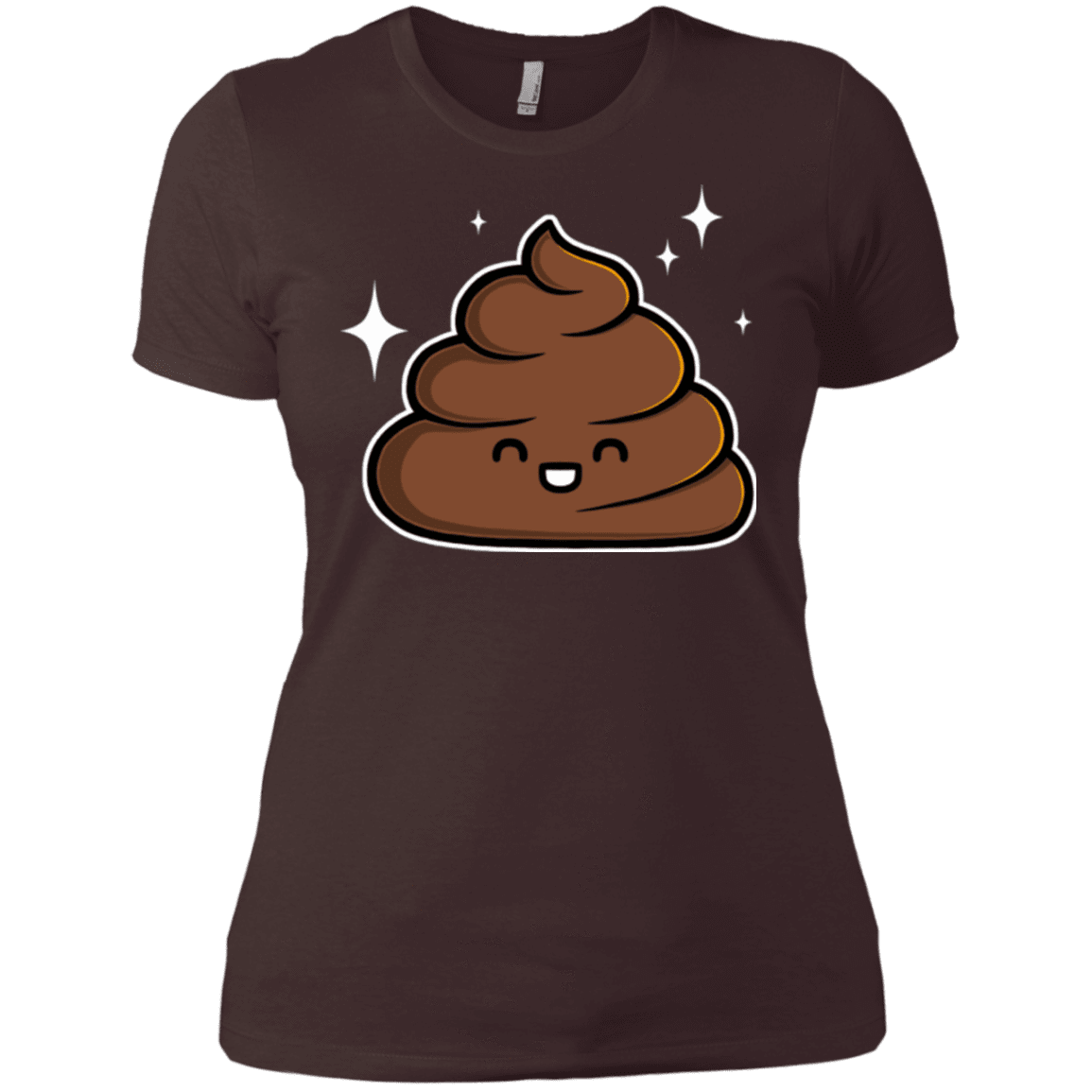 T-Shirts Dark Chocolate / X-Small Cutie Poop Women's Premium T-Shirt