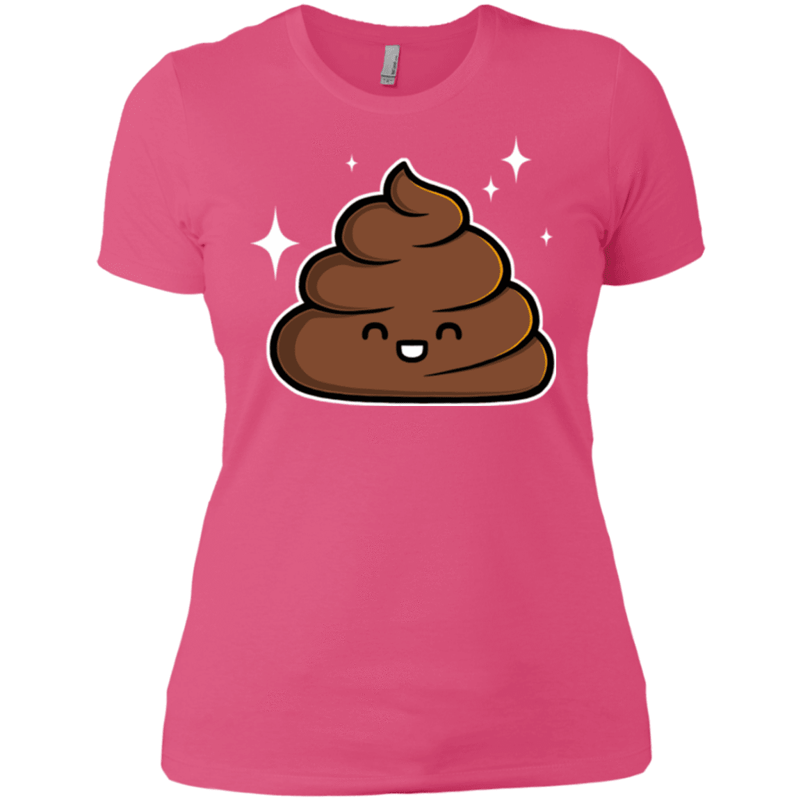 T-Shirts Hot Pink / X-Small Cutie Poop Women's Premium T-Shirt