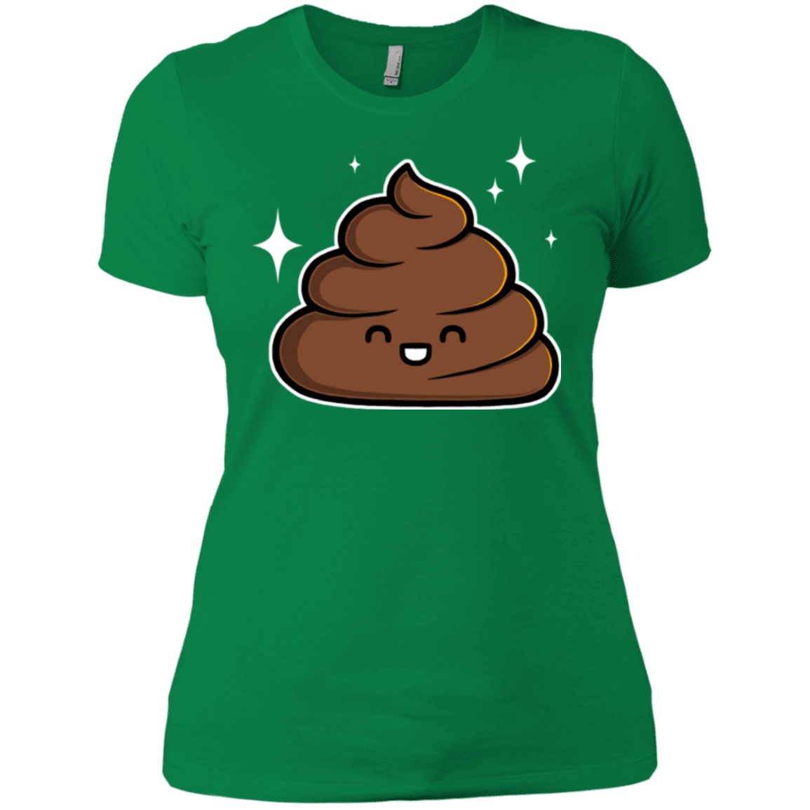 T-Shirts Kelly Green / X-Small Cutie Poop Women's Premium T-Shirt