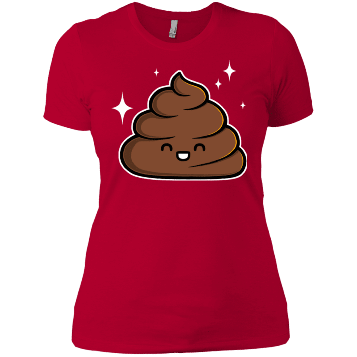 T-Shirts Red / X-Small Cutie Poop Women's Premium T-Shirt
