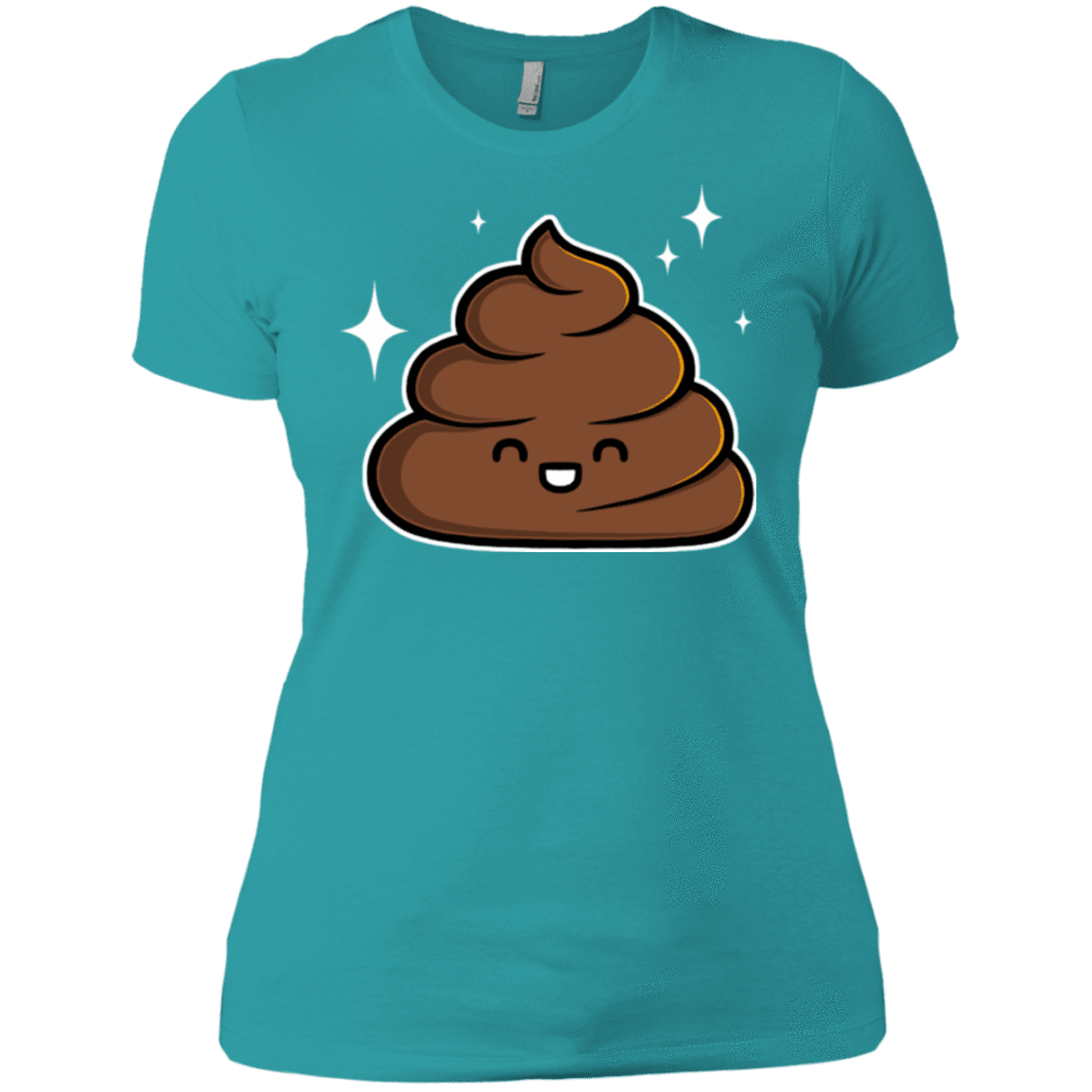 T-Shirts Tahiti Blue / X-Small Cutie Poop Women's Premium T-Shirt